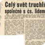 Article sur le retentissement de l’acte de Jan Palach à l’étranger, Svobodné slovo, 5 janvier 1969 (Source : ABS)