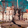 Pomník Evžena Plocka na Masarykově náměstí v Jihlavě (Zdroj: ČTK, foto: Luboš Pavlíček)