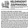 Front page of Velehradský z(s)pravodaj of January 2009 (Source: Velehrad) 
