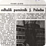 Článek o odhalení pomníku Jana Palacha vyšel v roce 1970 v exilovém časopise České slovo. Jeho fotokopii pořídili příslušníci Státní bezpečnosti (Zdroj: ABS)
