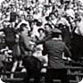Stadion der Jahrzehnts am 8. September 1968, die Fotos stammen aus dem Film, der von der Geheimpolizei gedreht wurde. (IPN)